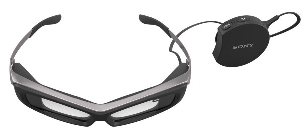 sony smarteyeglasses and control unit