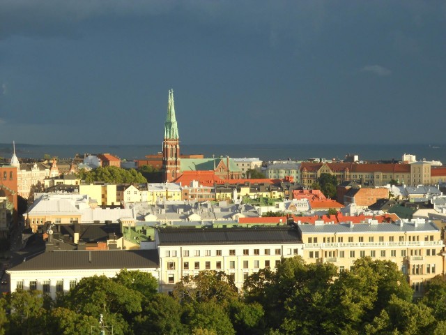 view over the roofs of Helsinki, FInland