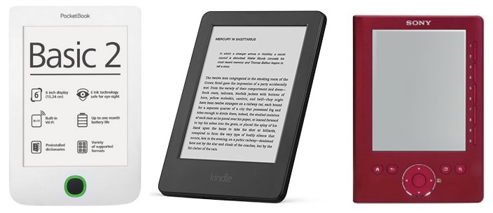 ereaders 3 products side by side
