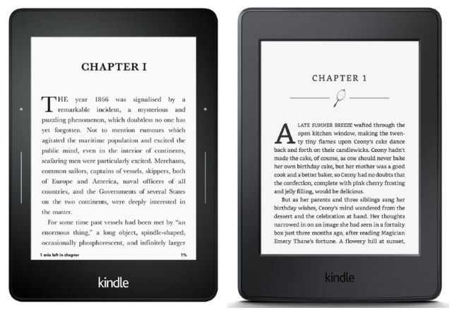 amazon kindle voyage and paperwhite