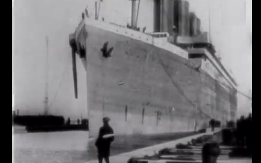 british movietone newsreel archive, titanic