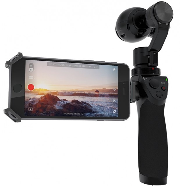 dji osmo camera with smartphone viewfinder