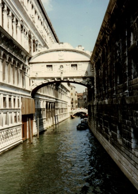 Italy, a canal in Venice
