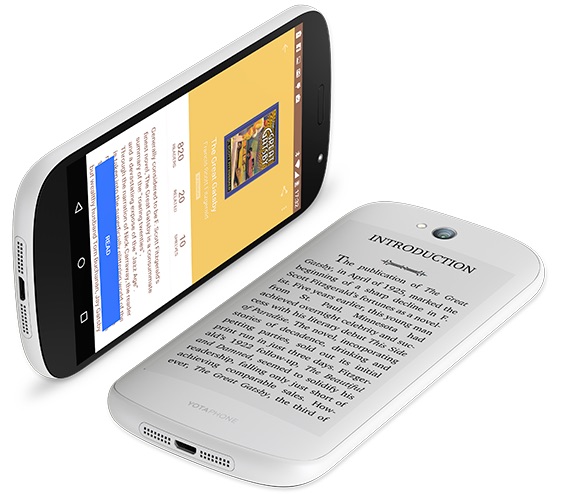 yotaphone, dual screen smartphone