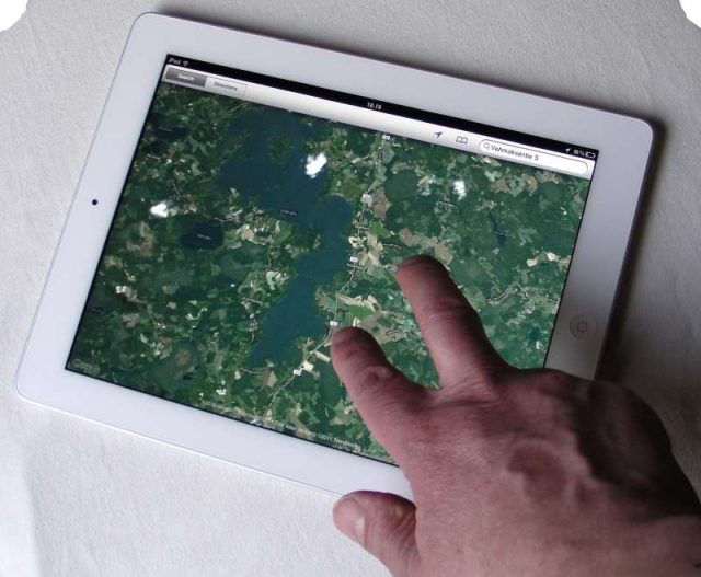 navigation app on Apple iPad