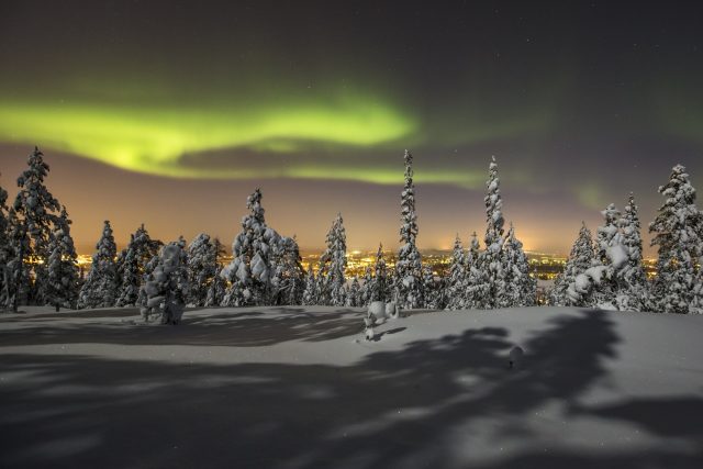 The Northern Lights in Rovaniemi (Photo Copyright Visit Rovaniemi/Rovaniemi Tourism & Marketing Ltd).