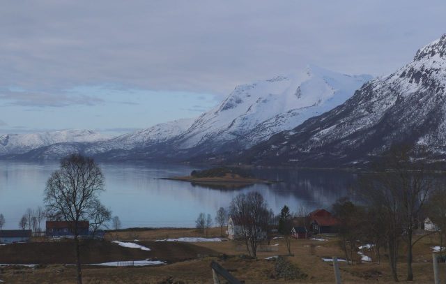 village in Lofoten, Norway (from Lapland travel guidebook)