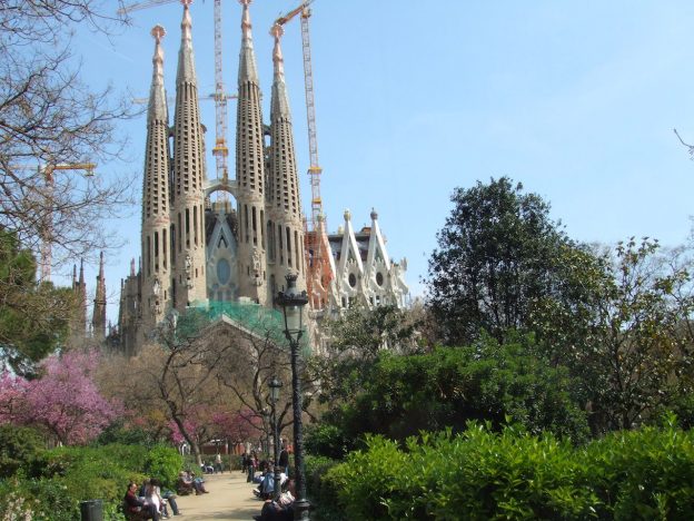 Barcelona, Spain, Sacrada da Familia, design by Gaudi