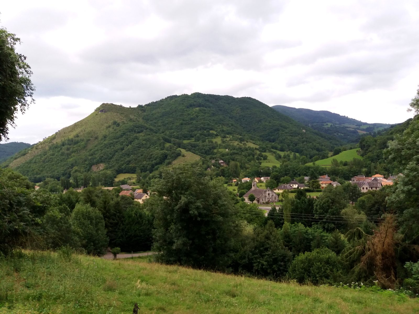 Luzenac village seen from Pouech