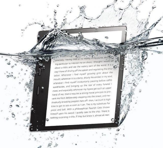 Amazon KIndle Oasis 7-inch model is waterproof