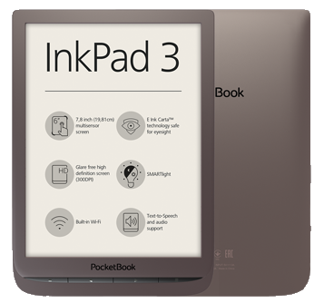 Pocketbook Inkpad 3 ereader can read ebooks aloud to you | Klaava ...