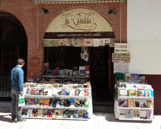 bookshop of antique books in Spain