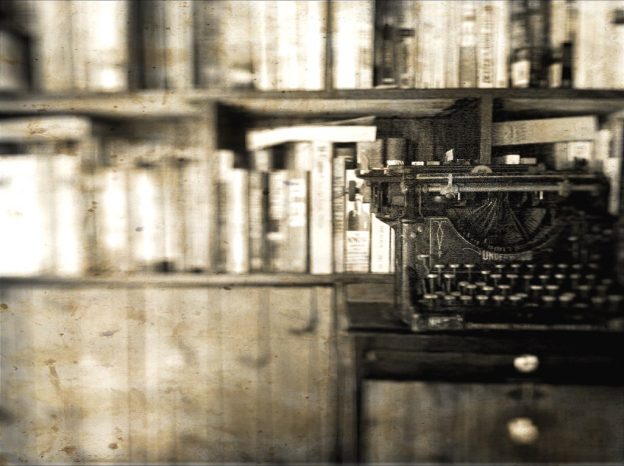 Mechanical typewriter in library. Photo by Nana B Agyei