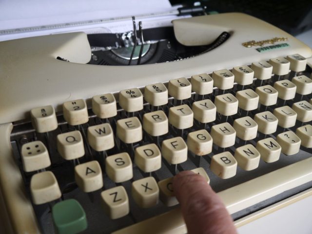 typewriter keys tangled