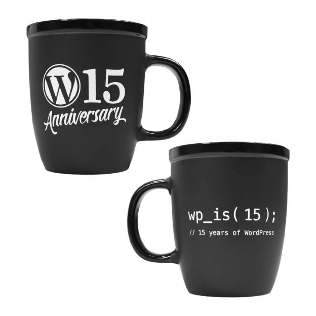 Wordpress mug, 15 years