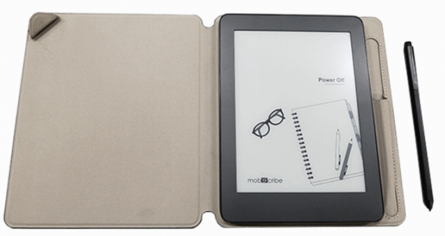 Mobiscribe notebook/e-reader with case and stylus