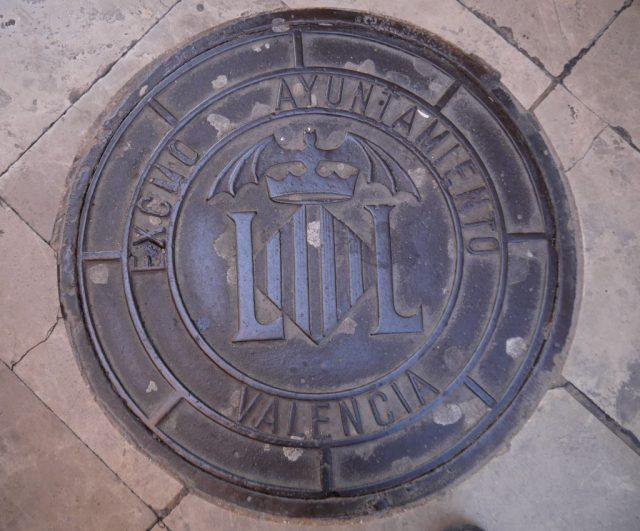 bat symbol in Valencia, Spain, Europe
