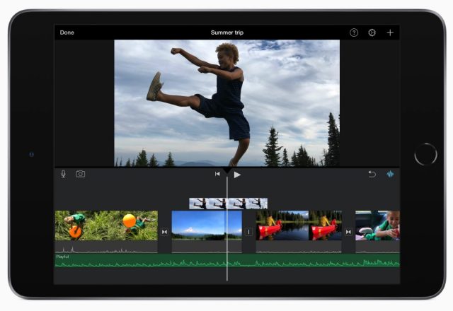 apple ipad mini, video editing app