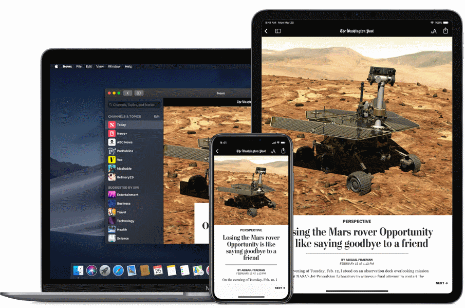 Apple News+ subscription service