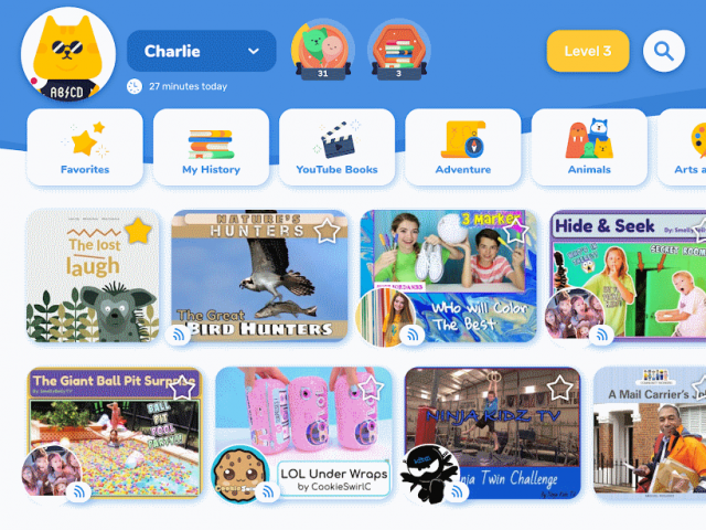 River ebook reading app for children