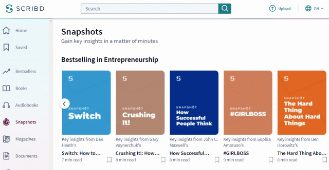 scribd snapshots books