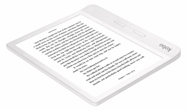 kobo libra h20 ereader, white