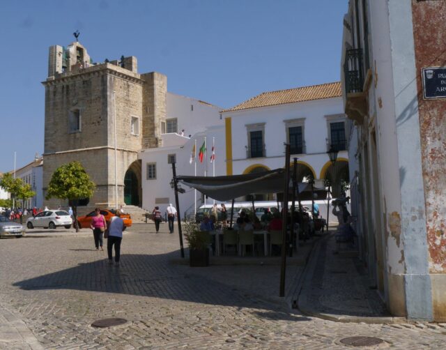 old town of Faro in Algarve, south coast Portugal.