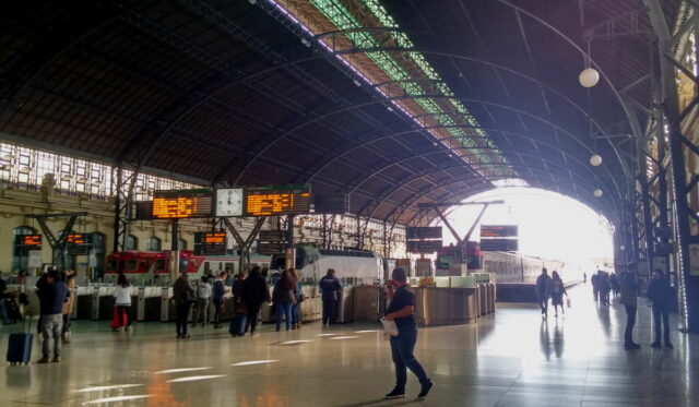 train station in southern europe