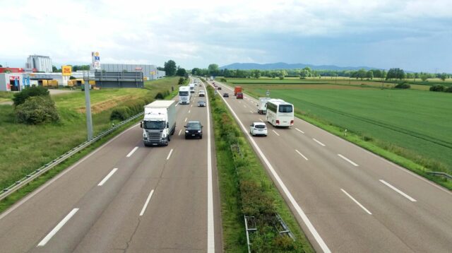 autobahn a5 in herbolzheim, germany