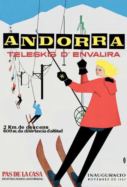 andorra travel poster