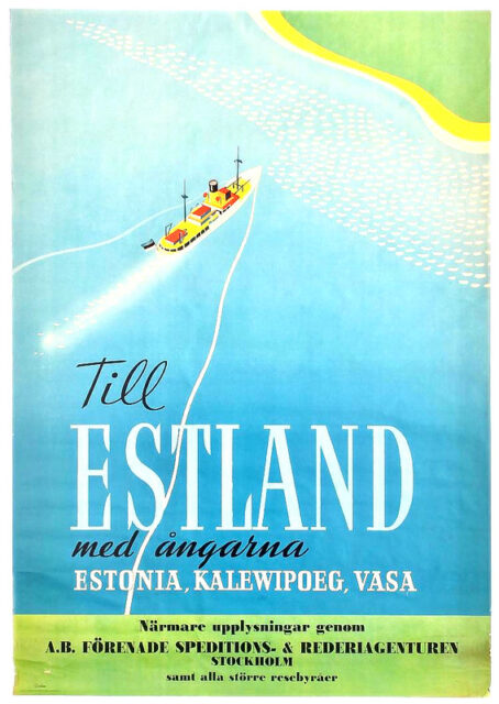 estonia travel poster.