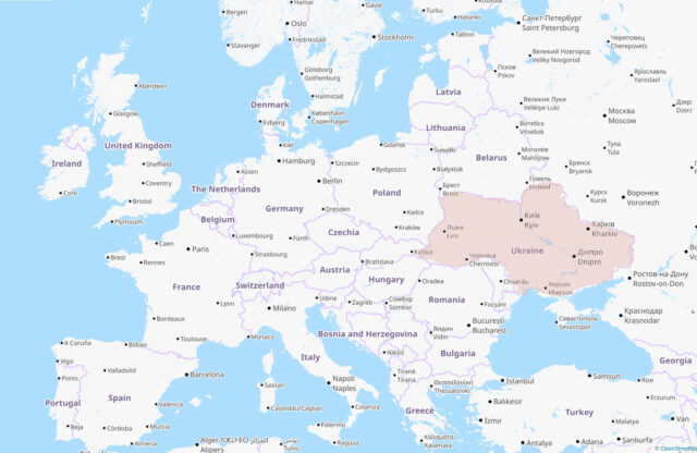 map of Europe