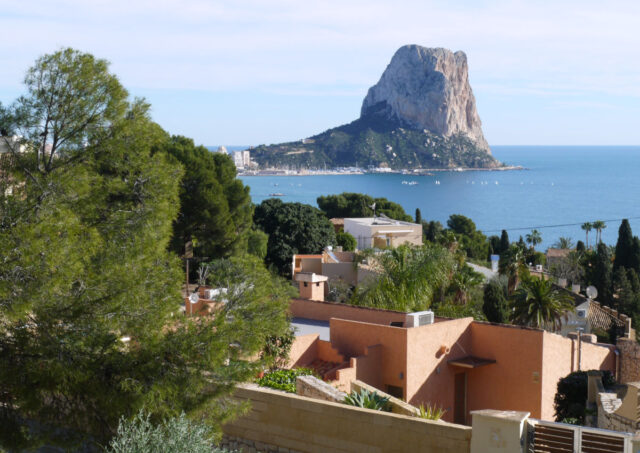 calpe town, ifach rock