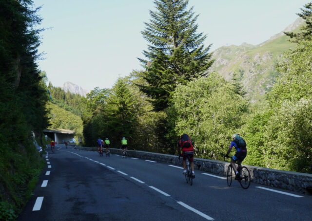 col du tourmalet ascent in the pyrenees, france