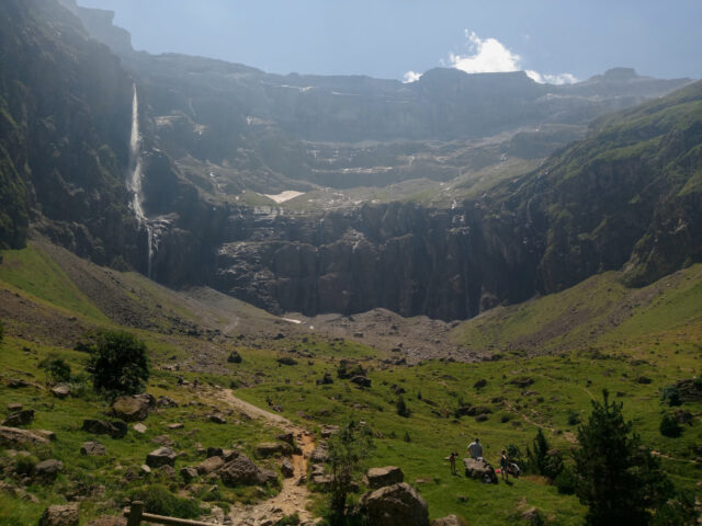 great waterfall at cirque gavarnie