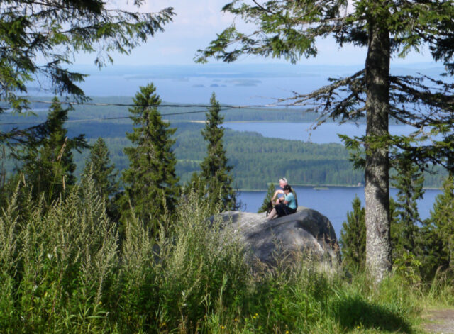 lake view at koli, finland