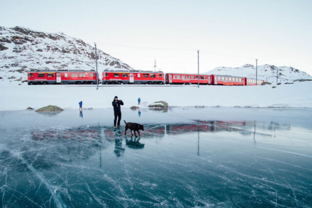 train in switzerland by riccardo.