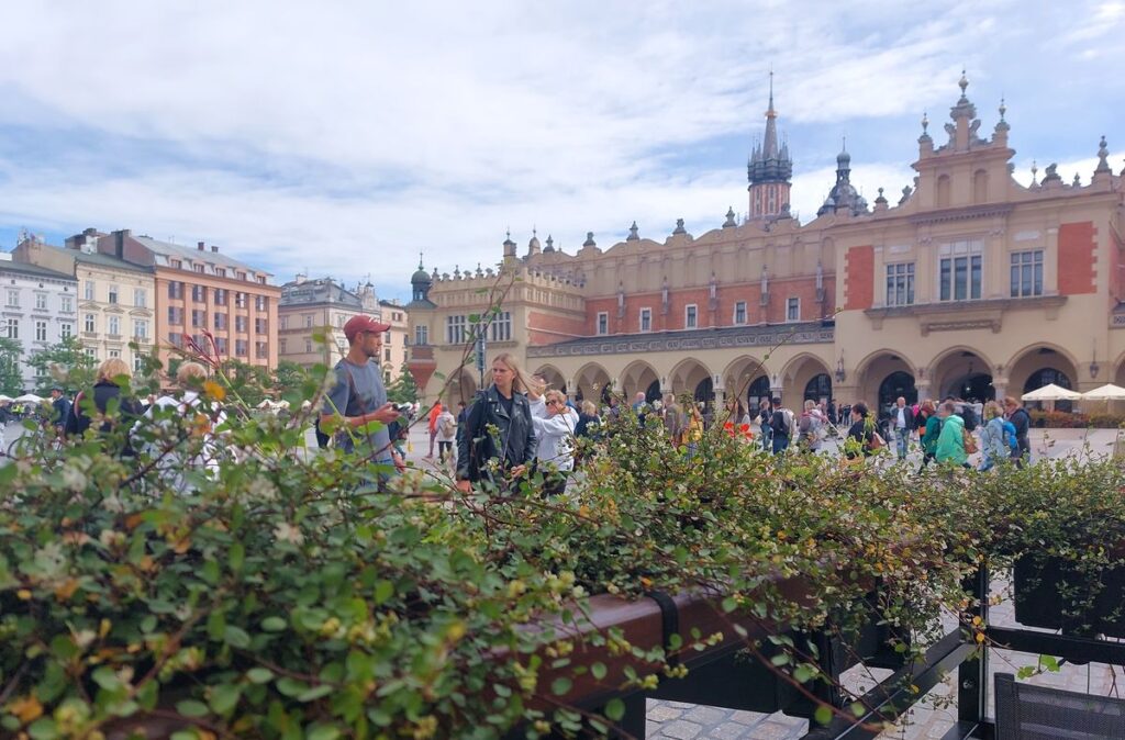 krakow main square in poland, photo by arihak.