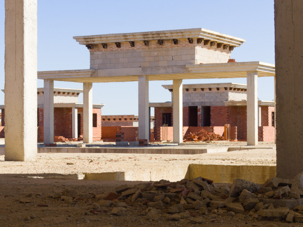 an abandoned urbanization project in murcia