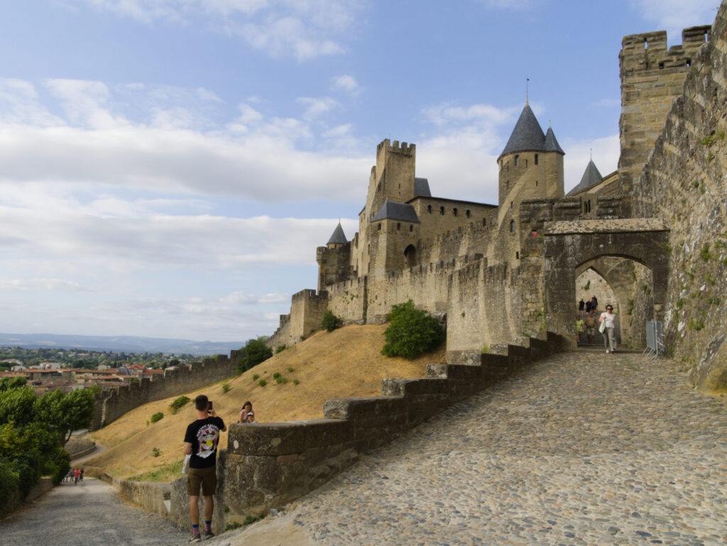 carcassonne, fortified town in south france