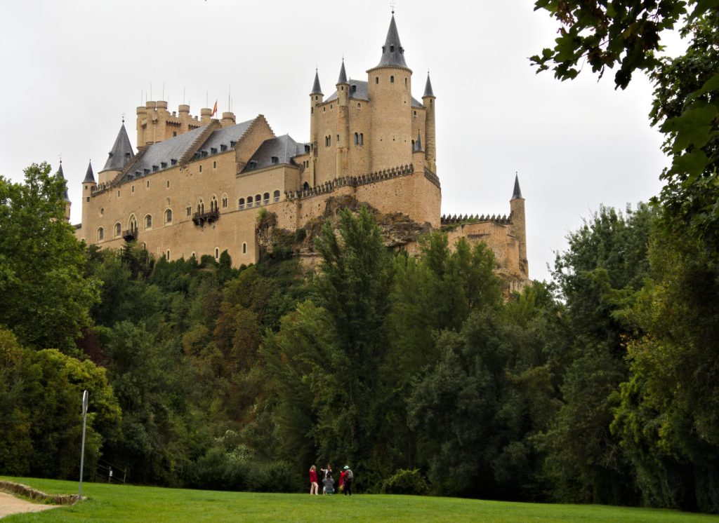 alcazar castle in segovia has been a model for disney
